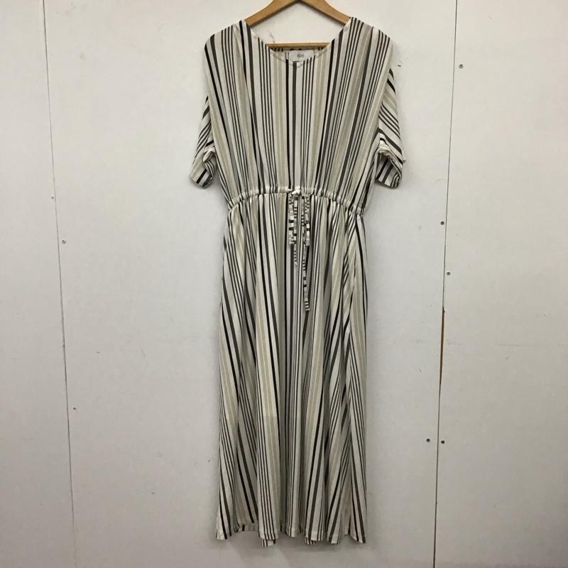 アズールバイマウジー AZUL BY MOUSSY ワンピース ロングスカート 250DSS83-119D GLOSSY COOL BLOUSING ONEPIECE 半袖 M ストライプ マルチカラー / マルチカラー / multicolor レディース USED 古着 中古 10155523