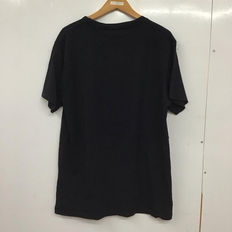 マルセロ・バーロン MARCELO BURLON Tシャツ 半袖 半袖カットソー プリントTシャツ クルーネックカットソー L ロゴ、文字 黒 / ブラック / black メンズ USED 古着 中古 10155526