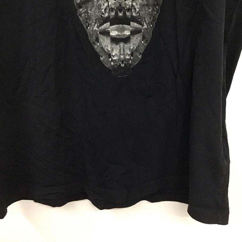 マルセロ・バーロン MARCELO BURLON Tシャツ 半袖 半袖カットソー プリントTシャツ クルーネックカットソー L ロゴ、文字 黒 / ブラック / black メンズ USED 古着 中古 10155526