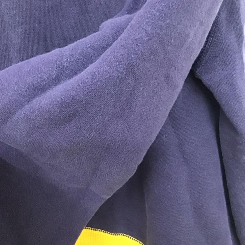 チャンピオン Champion トレーナー 長袖 長袖トレーナー スウェット クルーネック プルオーバー 0 ロゴ、文字 黄 / イエロー / yellow X 紫 / パープル / purple メンズ USED 古着 中古 10155537