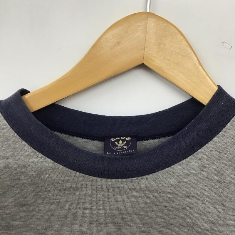 アディダス adidas Tシャツ 半袖 半袖カットソー プリントTシャツ クルーネックカットソー clubadidas M ロゴ、文字 灰 / グレー / gray メンズ USED 古着 中古 10155539