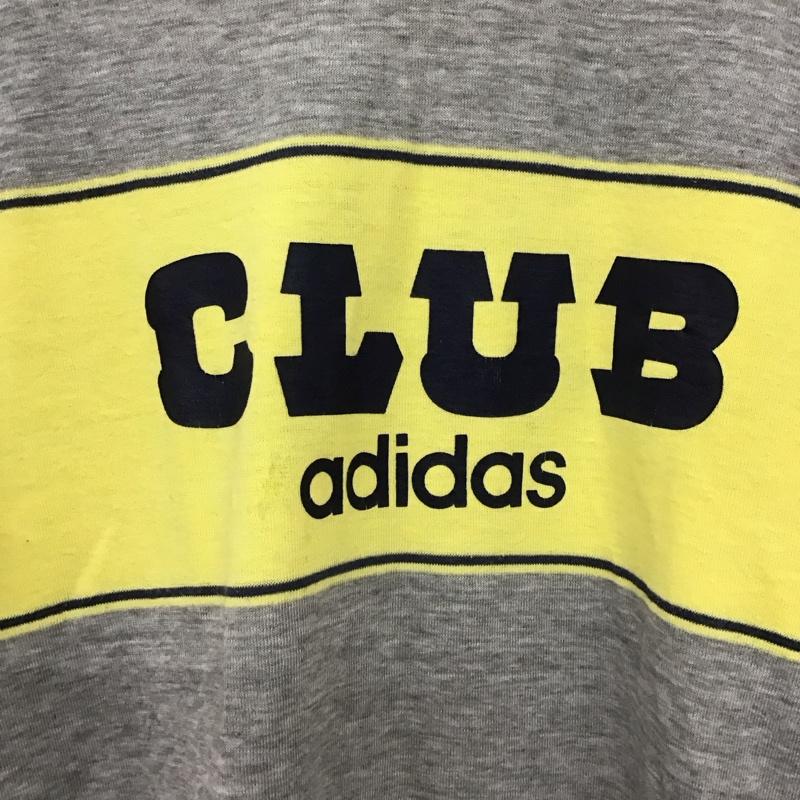 アディダス adidas Tシャツ 半袖 半袖カットソー プリントTシャツ クルーネックカットソー clubadidas M ロゴ、文字 灰 / グレー / gray メンズ USED 古着 中古 10155539