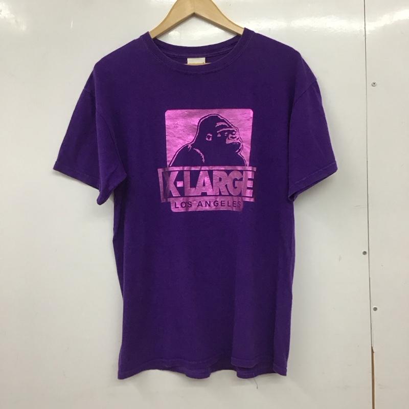 エクストララージ XLARGE Tシャツ 半袖 半袖カットソー プリントTシャツ クルーネックカットソー M ロゴ、文字 紫 / パープル / purple メンズ USED 古着 中古 10155541