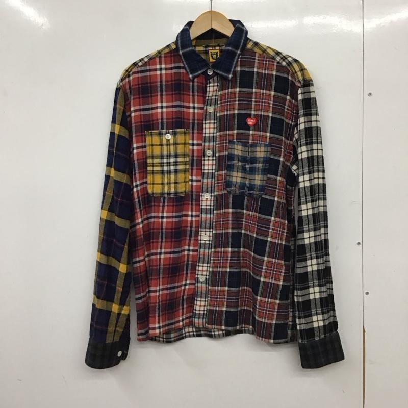 ヒューマンメード HUMAN MADE シャツ、ブラウス 長袖 長袖シャツ チェックシャツ カラーシャツ M チェック マルチカラー / マルチカラー / multicolor メンズ USED 古着 中古 10155543