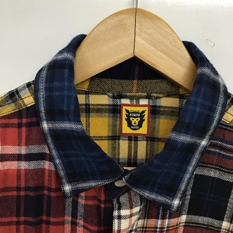 ヒューマンメード HUMAN MADE シャツ、ブラウス 長袖 長袖シャツ チェックシャツ カラーシャツ M チェック マルチカラー / マルチカラー / multicolor メンズ USED 古着 中古 10155543