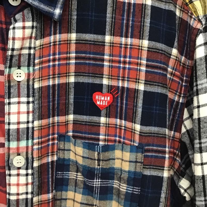 ヒューマンメード HUMAN MADE シャツ、ブラウス 長袖 長袖シャツ チェックシャツ カラーシャツ M チェック マルチカラー / マルチカラー / multicolor メンズ USED 古着 中古 10155543