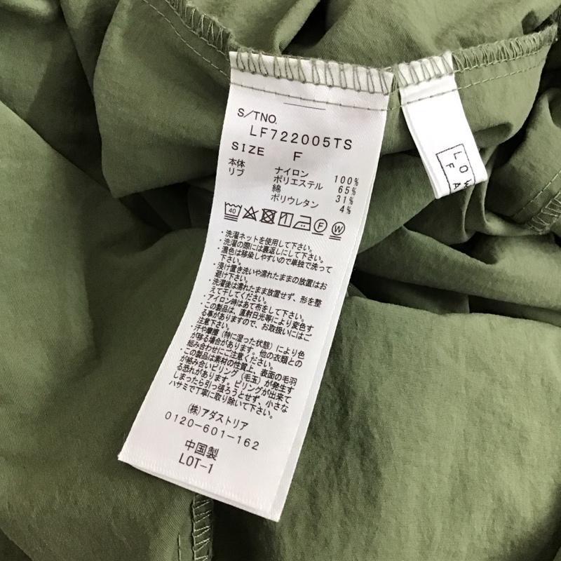 ローリーズファーム LOWRYS FARM ワンピース ロングスカート LF722005TS 2WAYミリタリーワンピース 長袖 FREE 無地 カーキ / カーキ / khaki レディース USED 古着 中古 10155547