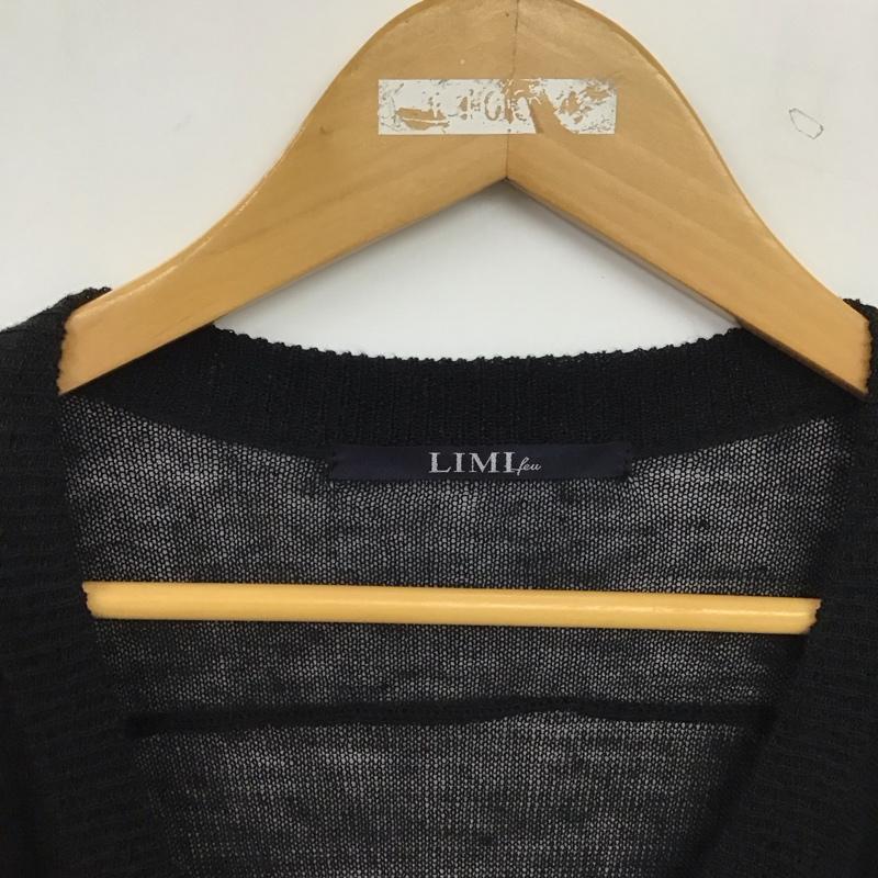 リミフゥ LIMI feu ワンピース ロングスカート LW-K21-360 Vネック ドルマンスリーブ ニットワンピース S 無地 黒 / ブラック / black レディース USED 古着 中古 10155549