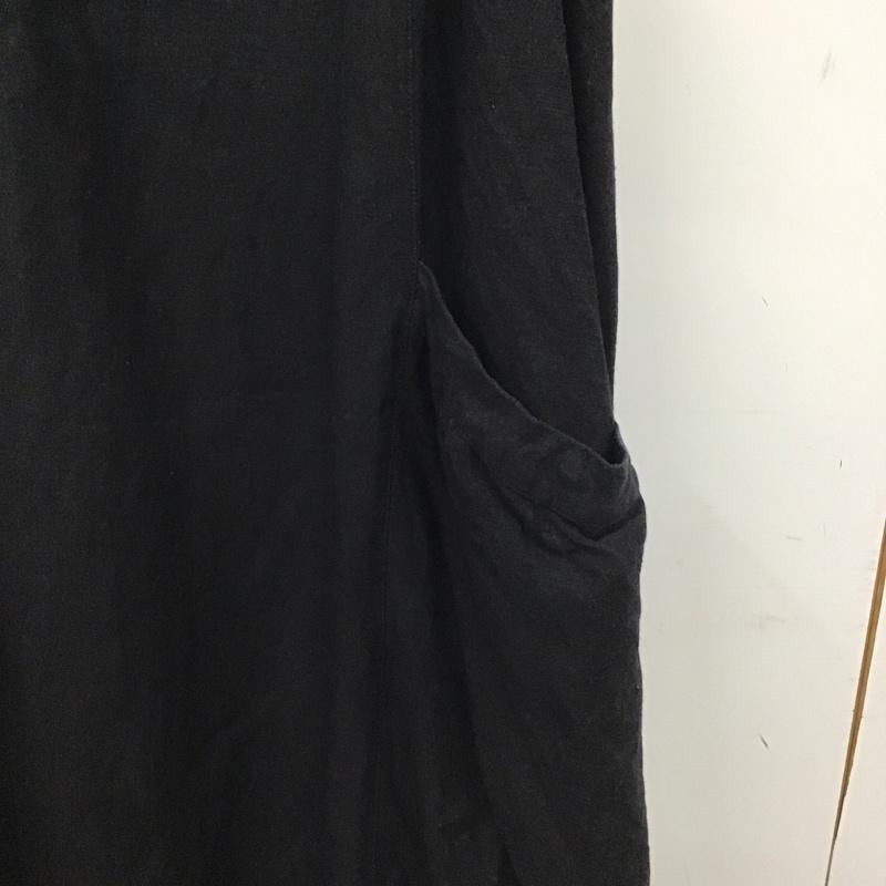 ひより HIYORI ワンピース ロングスカート tb-613370 キャミワンピース レーヨンリネン 無地 黒 / ブラック / black レディース USED 古着 中古 10155551
