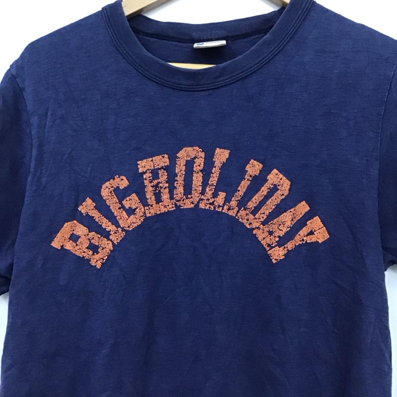 チャンピオン Champion Tシャツ 半袖 半袖カットソー プリントTシャツ クルーネックカットソー M ロゴ、文字 紺 / ネイビー / navy メンズ USED 古着 中古 10155552