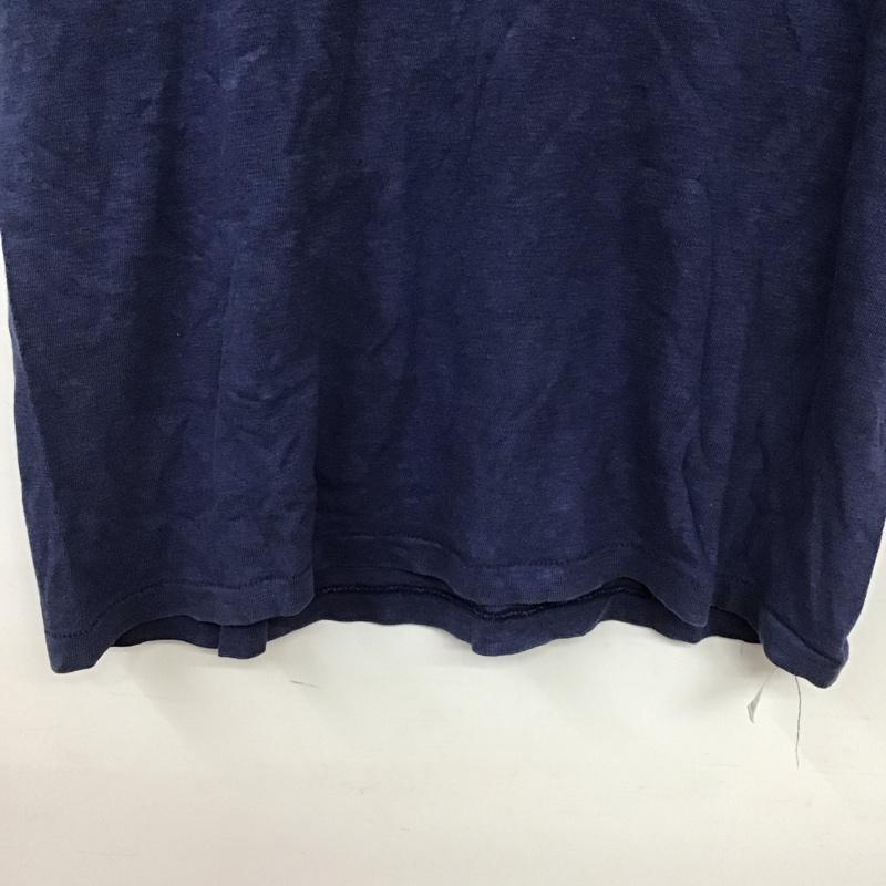 チャンピオン Champion Tシャツ 半袖 半袖カットソー プリントTシャツ クルーネックカットソー M ロゴ、文字 紺 / ネイビー / navy メンズ USED 古着 中古 10155552