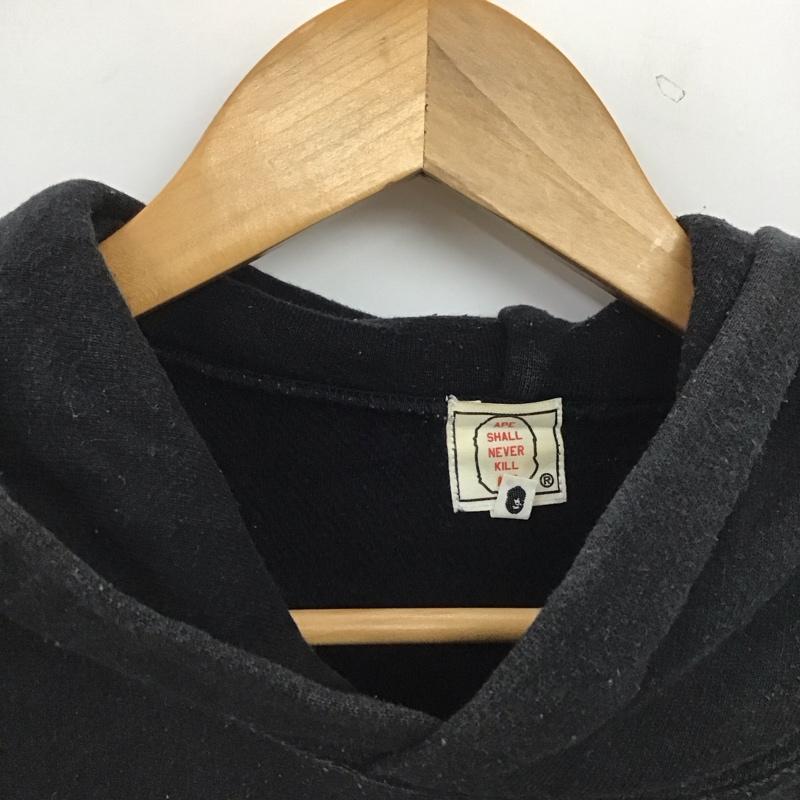 アベイシングエイプ A BATHING APE パーカー 長袖 長袖パーカー プルオーバーパーカー スウェット M ロゴ、文字 ダークグレー / ダークグレー / メンズ USED 古着 中古 10155555