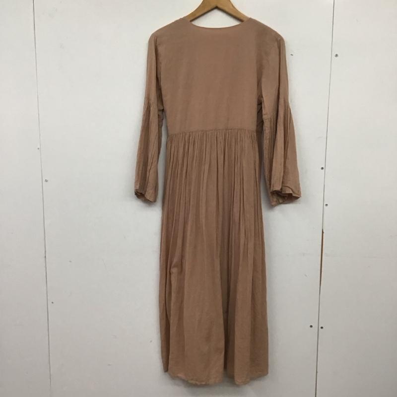 フリークスストア FREAK S STORE ワンピース ロングスカート 181-3125 カシュクールワンピース インド綿 長袖 FREE 無地 桃 / ピンク / pink レディース USED 古着 中古 10155558