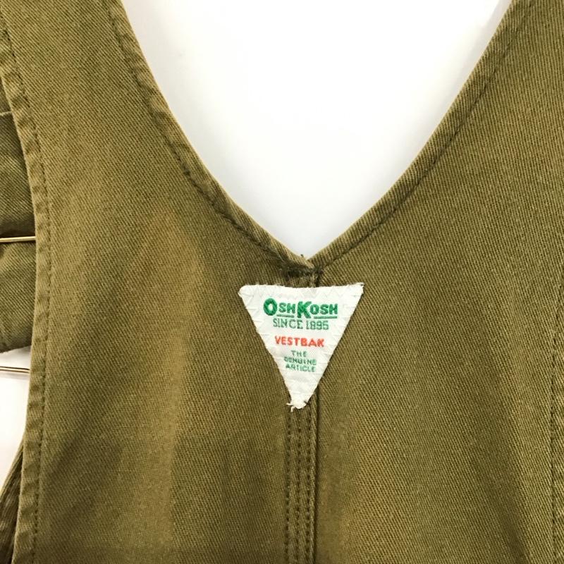 オシュコシュ OSHKOSH サロペット・オーバーオール サロペット、オーバーオール ロゴ、文字 カーキ / カーキ / khaki メンズ USED 古着 中古 10155561