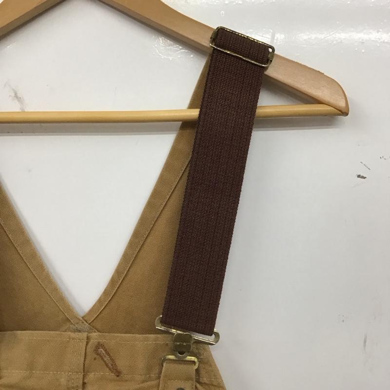 カーハート Carhartt サロペット・オーバーオール サロペット、オーバーオール R01 BIB OVERALL COTTON DUCK ロゴ、文字 茶 / ブラウン / brown メンズ USED 古着 中古 10155562