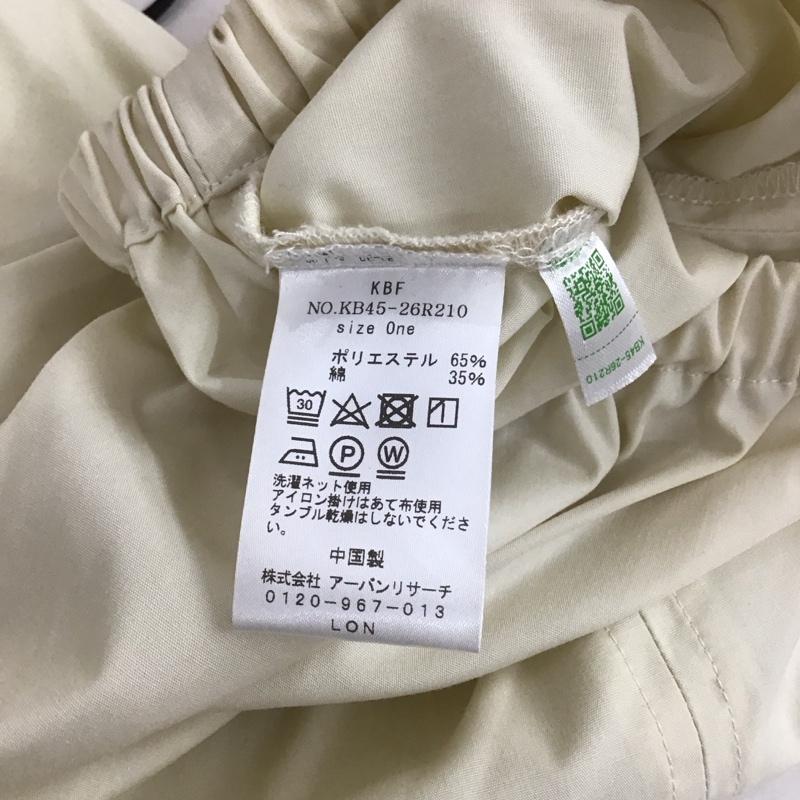 ケービーエフ KBF セットアップ セットアップ KB45-26R210 セパレートワンピース ドルマンスリーブトップス ギャザースカート ONE SIZE 無地 アイボリー / アイボリー / レディース USED 古着 中古 10155569