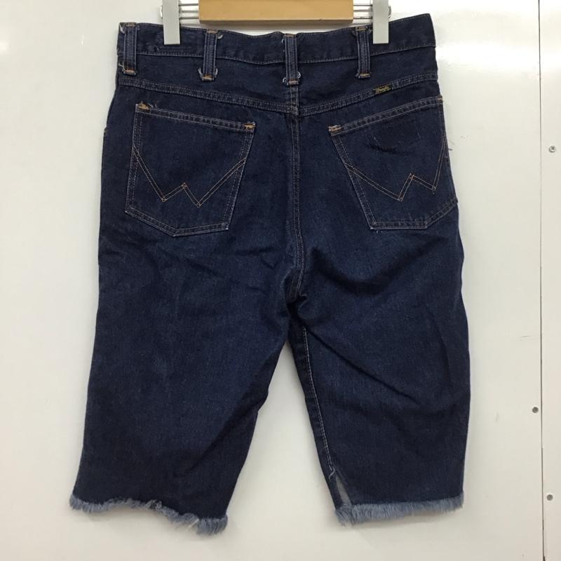 ラングラー Wrangler パンツ デニム、ジーンズ デニムショートパンツ ハーフパンツ カジュアルパンツ ストレッチ 34 無地 インディゴ / インディゴ / Indigo メンズ USED 古着 中古 10155570