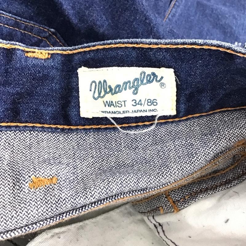 ラングラー Wrangler パンツ デニム、ジーンズ デニムショートパンツ ハーフパンツ カジュアルパンツ ストレッチ 34 無地 インディゴ / インディゴ / Indigo メンズ USED 古着 中古 10155570