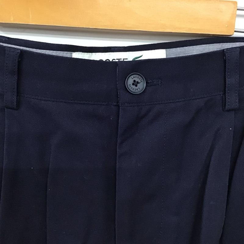 ラコステ LACOSTE パンツ ショートパンツ ショートパンツ ハーフパンツ カジュアルパンツ 38 無地 紺 / ネイビー / navy メンズ USED 古着 中古 10155571
