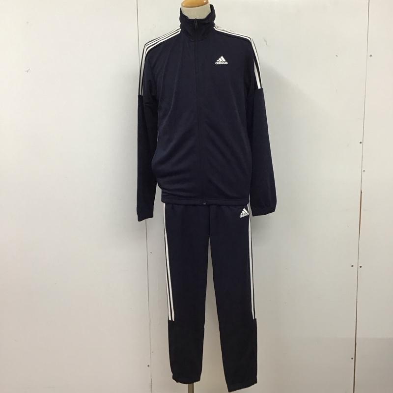 アディダス adidas ウェア ウェア DV2446 ジャージ トラックジャケット トレーニングウェア タグ付き M ロゴ、文字 紺 / ネイビー / navy X 白 / ホワイト / white メンズ USED 古着 中古 10155572