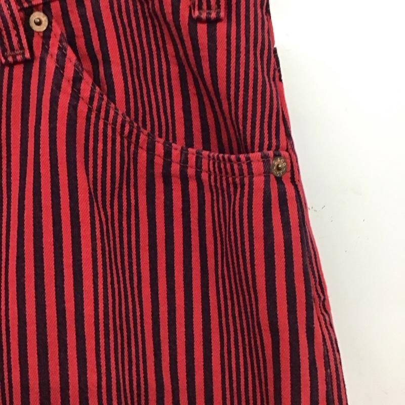 リーバイストラウスアンドコー Levi Strauss & co. パンツ ショートパンツ ショートパンツ ハーフパンツ カジュアルパンツ 36インチ ストライプ 赤 / レッド / red メンズ USED 古着 中古 10155573