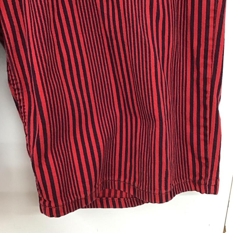 リーバイストラウスアンドコー Levi Strauss & co. パンツ ショートパンツ ショートパンツ ハーフパンツ カジュアルパンツ 36インチ ストライプ 赤 / レッド / red メンズ USED 古着 中古 10155573