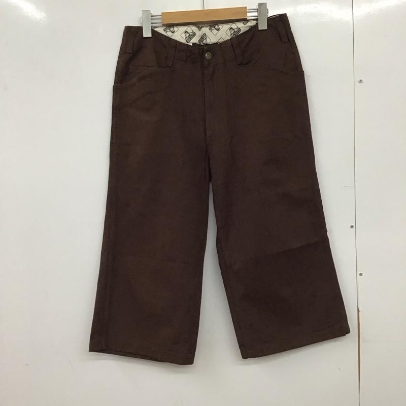 ベンデイビス BEN DAVIS パンツ ショートパンツ 七分丈パンツ ショートパンツ ワイドパンツ 32インチ ロゴ、文字 茶 / ブラウン / brown メンズ USED 古着 中古 10155576