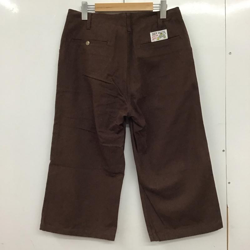 ベンデイビス BEN DAVIS パンツ ショートパンツ 七分丈パンツ ショートパンツ ワイドパンツ 32インチ ロゴ、文字 茶 / ブラウン / brown メンズ USED 古着 中古 10155576