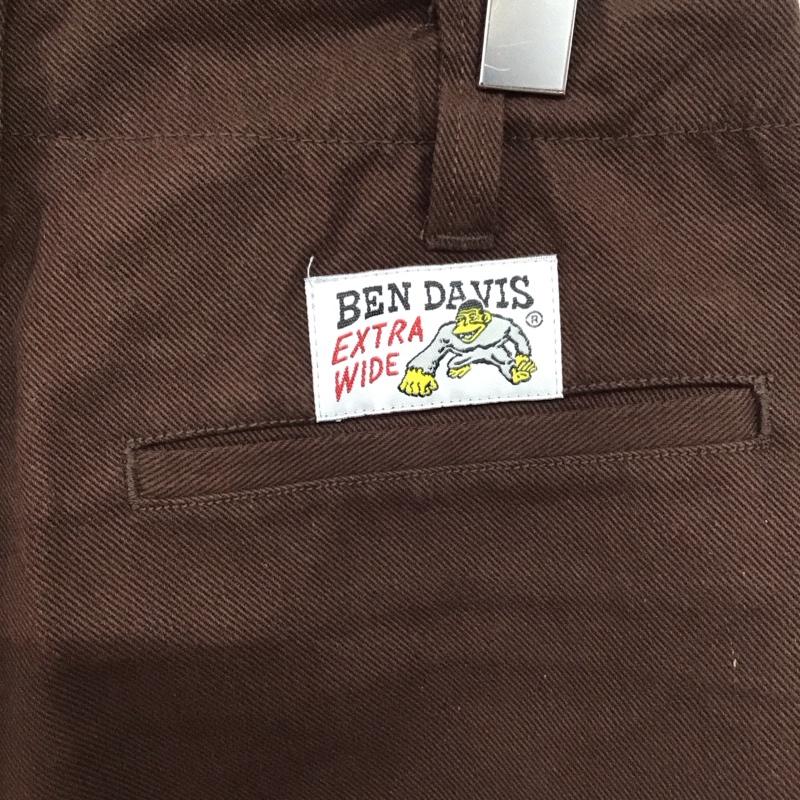 ベンデイビス BEN DAVIS パンツ ショートパンツ 七分丈パンツ ショートパンツ ワイドパンツ 32インチ ロゴ、文字 茶 / ブラウン / brown メンズ USED 古着 中古 10155576