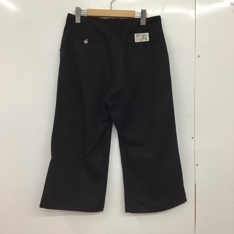 ベンデイビス BEN DAVIS パンツ ワークパンツ、ペインターパンツ 七分丈パンツ ショートパンツ ワイドパンツ 32インチ ロゴ、文字 黒 / ブラック / black メンズ USED 古着 中古 10155580