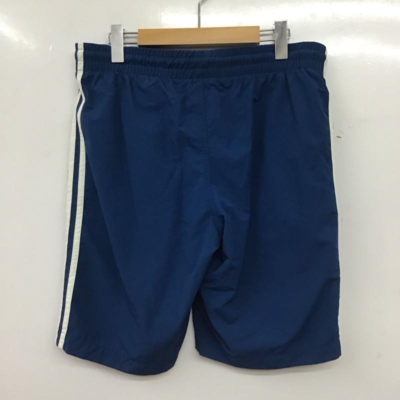 アディダス adidas パンツ ショートパンツ ショートパンツ ハーフパンツ カジュアルパンツ L ロゴ、文字 青 / ブルー / blue メンズ USED 古着 中古 10155582