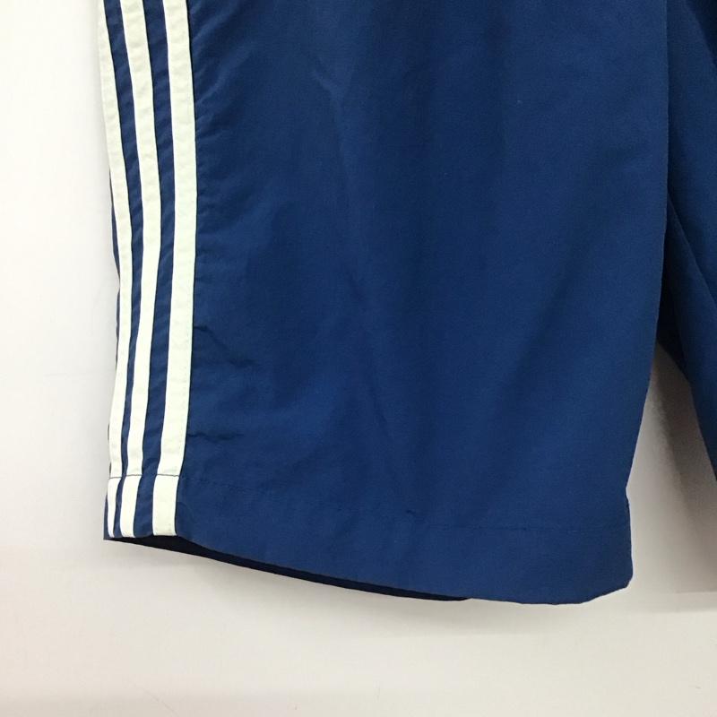 アディダス adidas パンツ ショートパンツ ショートパンツ ハーフパンツ カジュアルパンツ L ロゴ、文字 青 / ブルー / blue メンズ USED 古着 中古 10155582