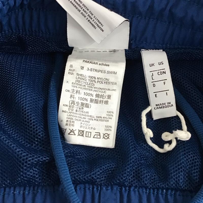 アディダス adidas パンツ ショートパンツ ショートパンツ ハーフパンツ カジュアルパンツ L ロゴ、文字 青 / ブルー / blue メンズ USED 古着 中古 10155582