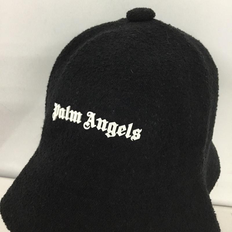 パーム・エンジェルス Palm Angels 帽子 ハット PMLA032F22FAB001 バケットハット ロゴ、文字 黒 / ブラック / black メンズ USED 古着 中古 10155583