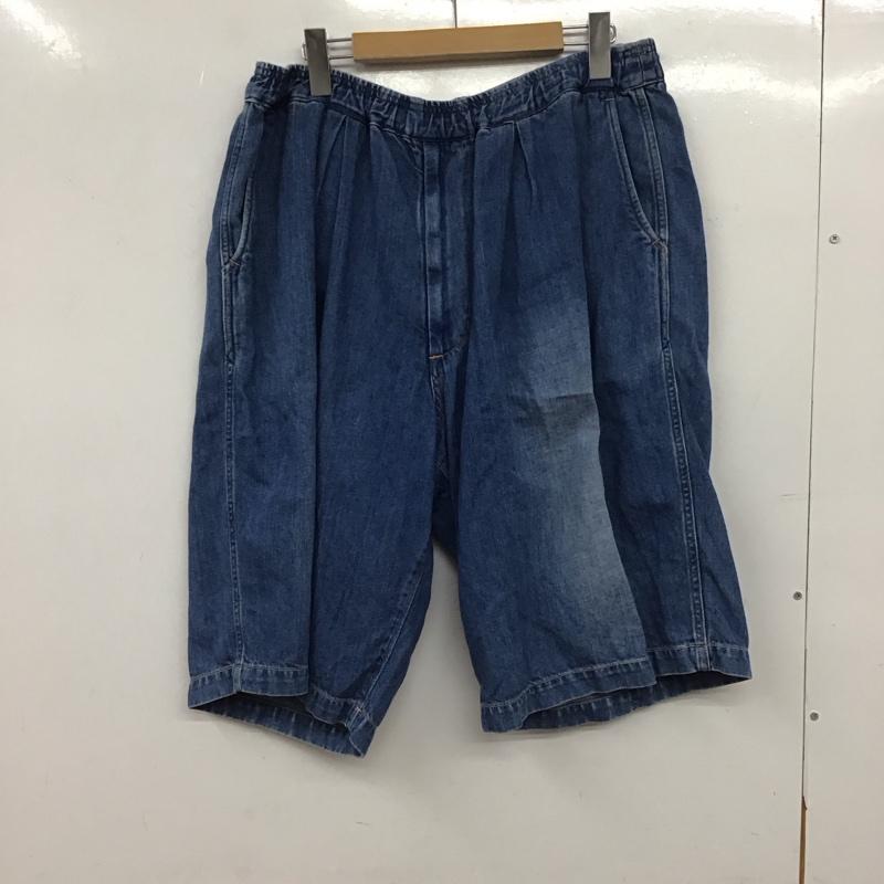 ゴールド GOLD パンツ ショートパンツ ハーフパンツ ショートパンツ カジュアルパンツ L 無地 インディゴ / インディゴ / Indigo メンズ USED 古着 中古 10155584