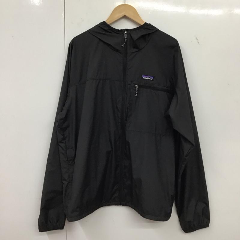 パタゴニア patagonia ジャケット、上着 ジャンパー、ブルゾン 20495sp26 ジップアップジャケット アウター L ロゴ、文字 黒 / ブラック / black メンズ USED 古着 中古 10155585