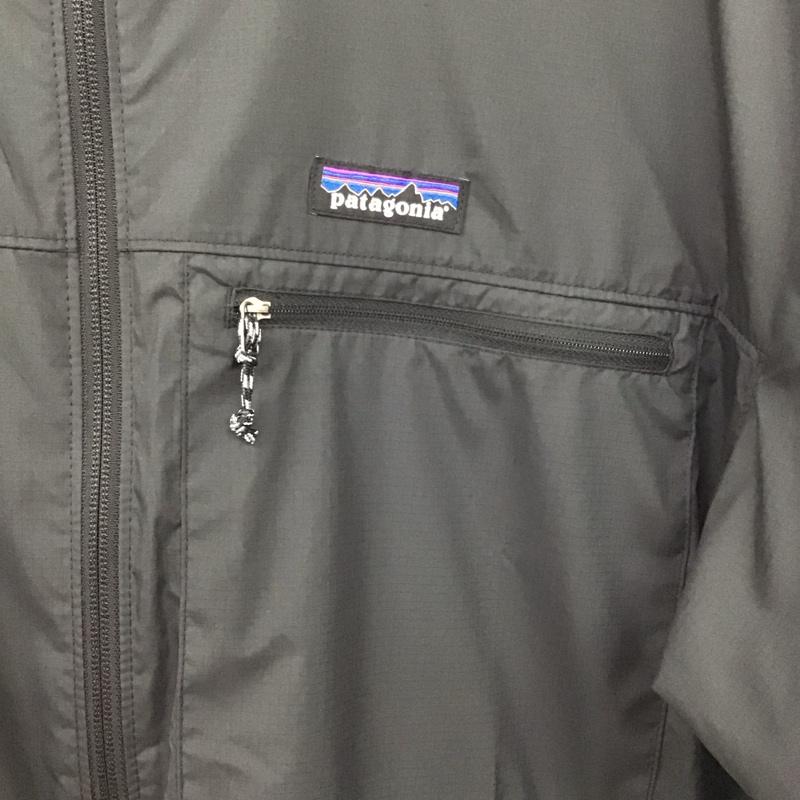 パタゴニア patagonia ジャケット、上着 ジャンパー、ブルゾン 20495sp26 ジップアップジャケット アウター L ロゴ、文字 黒 / ブラック / black メンズ USED 古着 中古 10155585