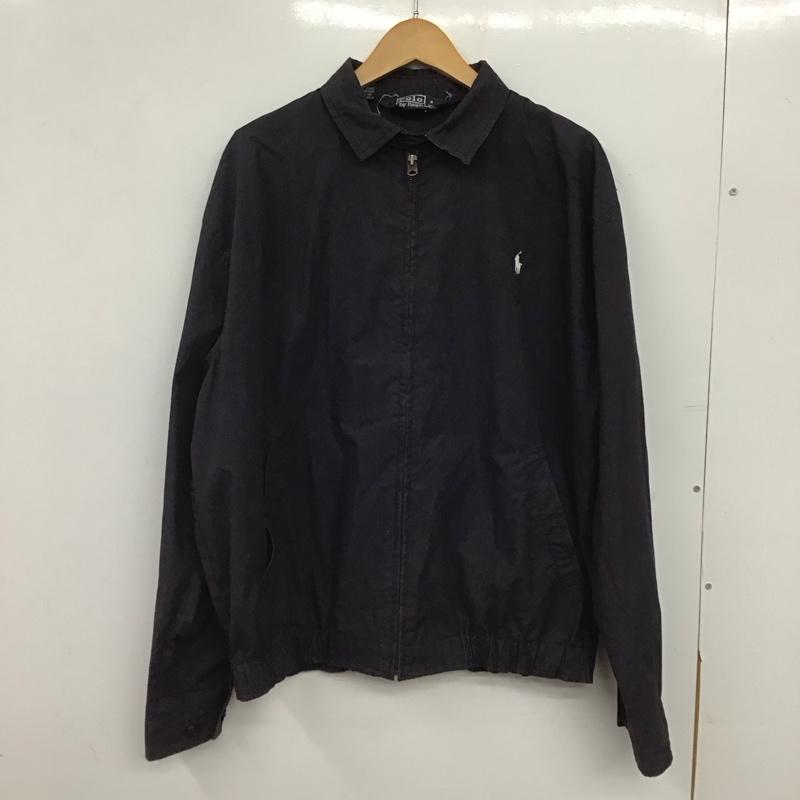 ポロバイラルフローレン Polo by RALPH LAUREN ジャケット、上着 ジャンパー、ブルゾン ジップアップジャケット アウター 古着 M ロゴ、文字 紺 / ネイビー / navy メンズ USED 古着 中古 10155586