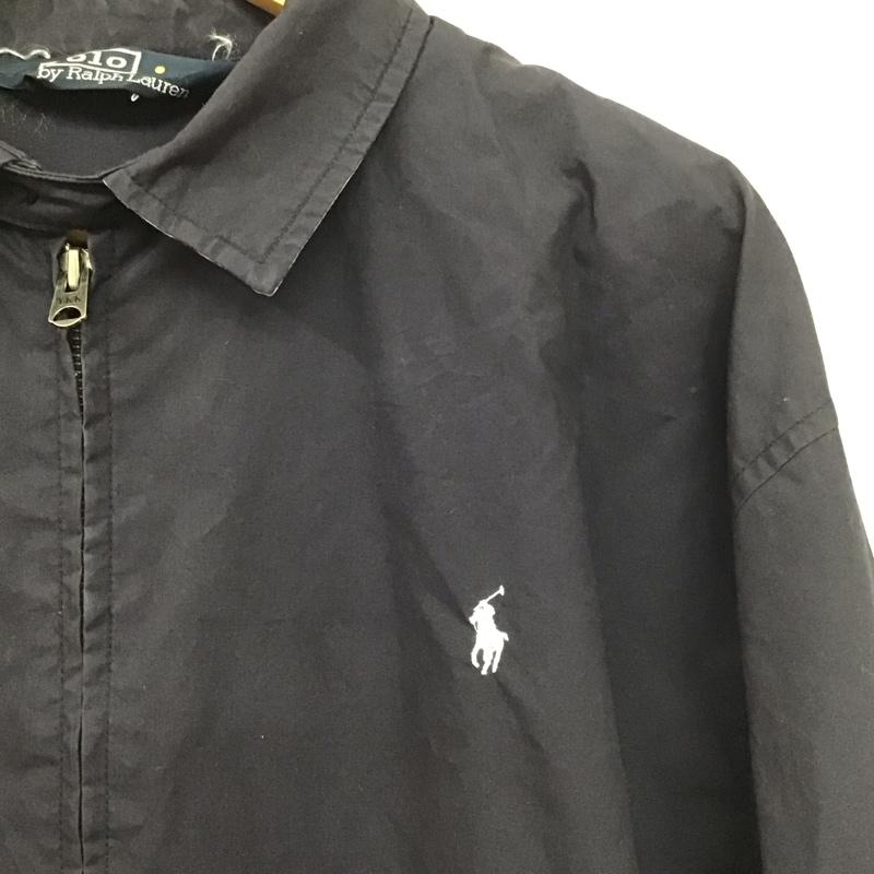 ポロバイラルフローレン Polo by RALPH LAUREN ジャケット、上着 ジャンパー、ブルゾン ジップアップジャケット アウター 古着 M ロゴ、文字 紺 / ネイビー / navy メンズ USED 古着 中古 10155586