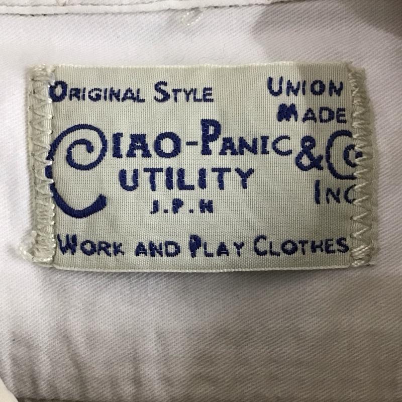 チャオパニック CIAOPANIC シャツ、ブラウス 長袖 長袖シャツ 無地シャツ カラーシャツ M 無地 アイボリー / アイボリー / メンズ USED 古着 中古 10155588