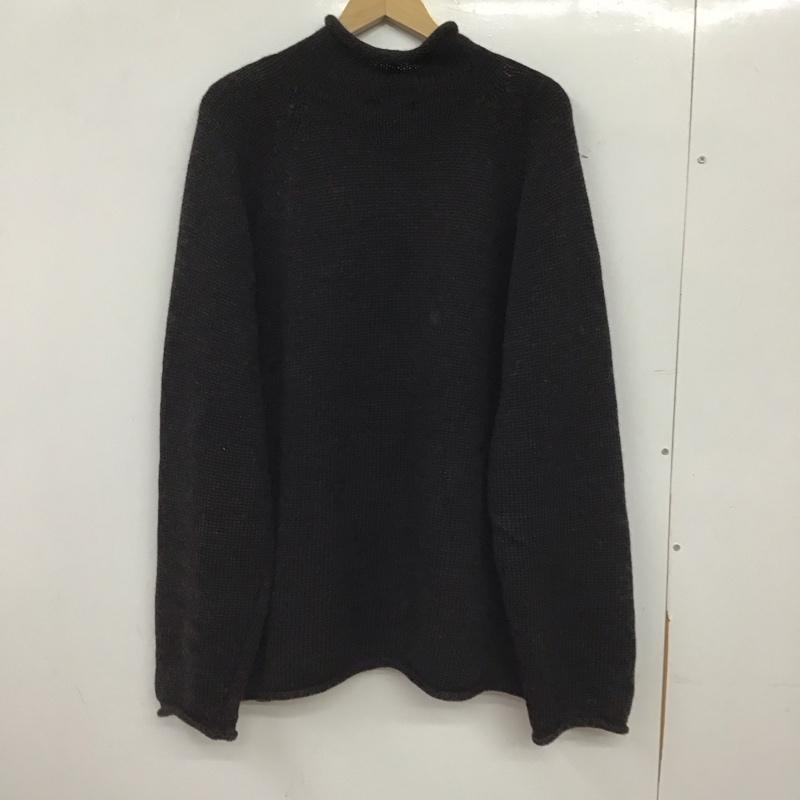 ジェイクルー J.CREW ニット、セーター 長袖 長袖ニットカットソー スタンドネック セーター M 無地 ダークグレー / ダークグレー / メンズ USED 古着 中古 10155592