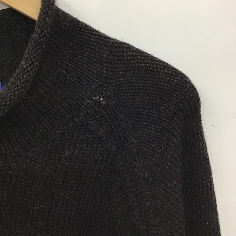 ジェイクルー J.CREW ニット、セーター 長袖 長袖ニットカットソー スタンドネック セーター M 無地 ダークグレー / ダークグレー / メンズ USED 古着 中古 10155592