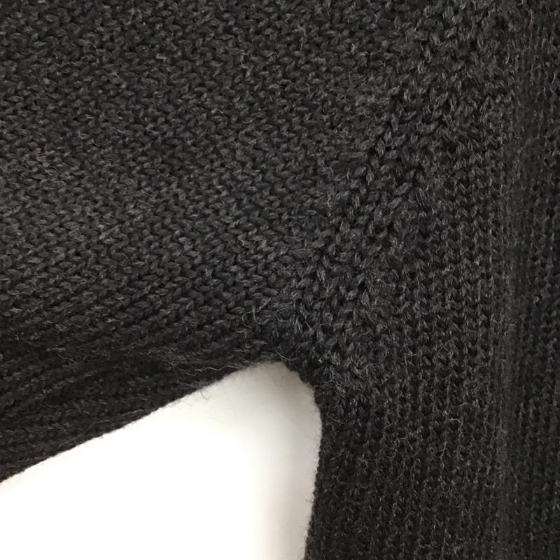 ジェイクルー J.CREW ニット、セーター 長袖 長袖ニットカットソー スタンドネック セーター M 無地 ダークグレー / ダークグレー / メンズ USED 古着 中古 10155592