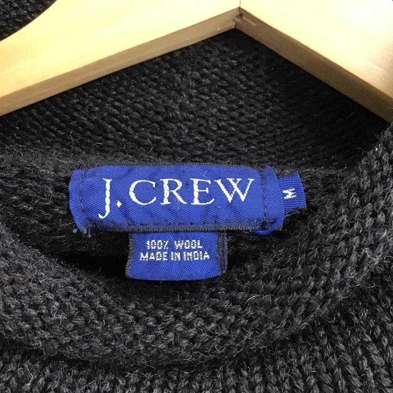 ジェイクルー J.CREW ニット、セーター 長袖 長袖ニットカットソー スタンドネック セーター M 無地 ダークグレー / ダークグレー / メンズ USED 古着 中古 10155592