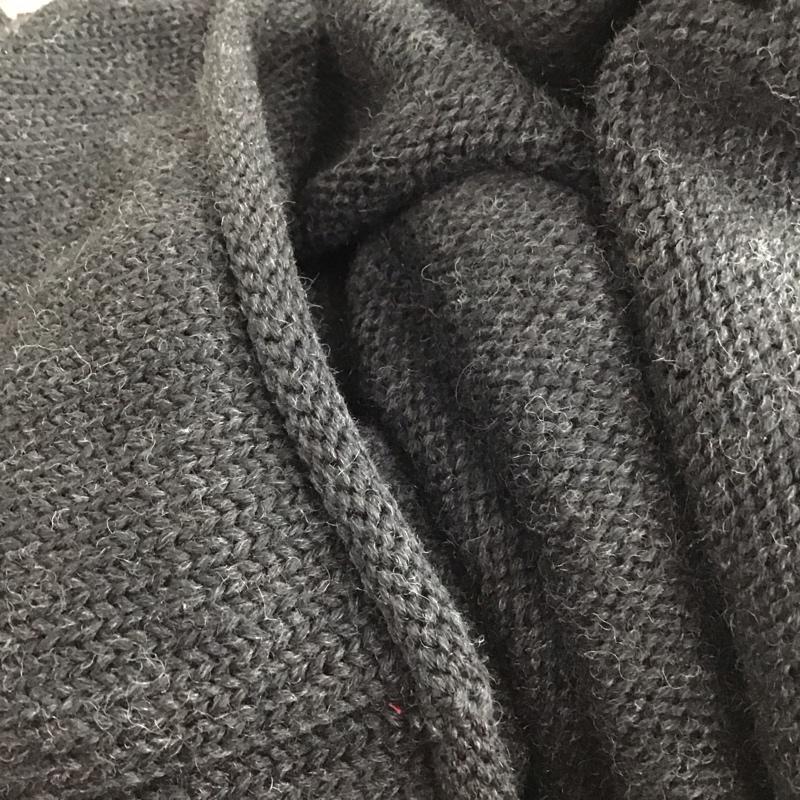 ジェイクルー J.CREW ニット、セーター 長袖 長袖ニットカットソー スタンドネック セーター M 無地 ダークグレー / ダークグレー / メンズ USED 古着 中古 10155592