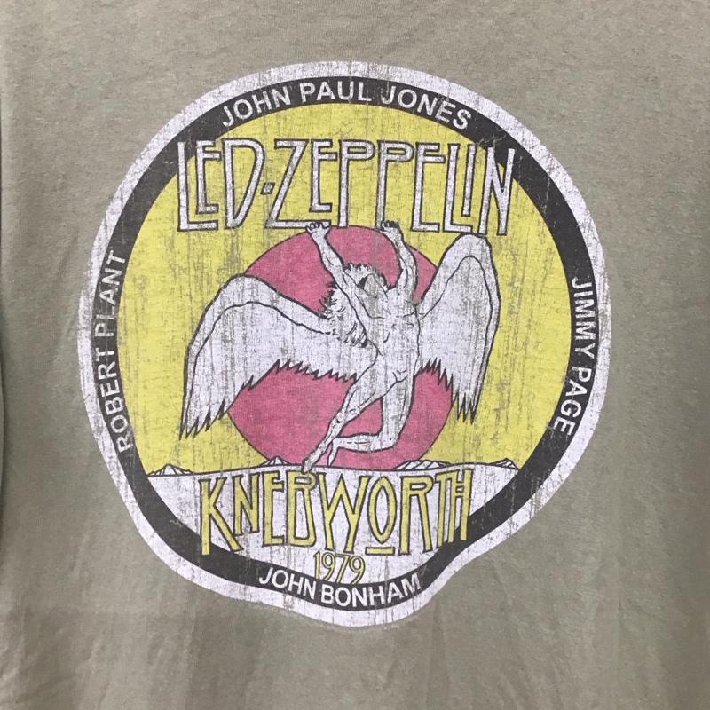 古着 USED Tシャツ 半袖 半袖カットソー プリントTシャツ クルーネックカットソー バンドTシャツ L プリント カーキ / カーキ / khaki メンズ USED 古着 中古 10155593