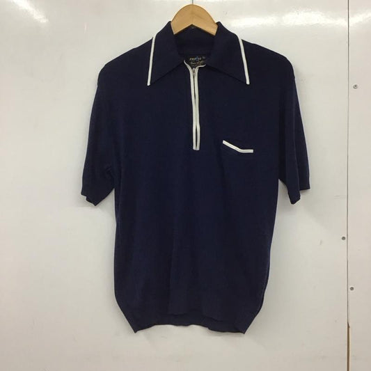 古着 USED ポロシャツ 半袖 半袖ポロシャツ カラーシャツ 半袖カットソー M 無地 紺 / ネイビー / navy メンズ USED 古着 中古 10155596