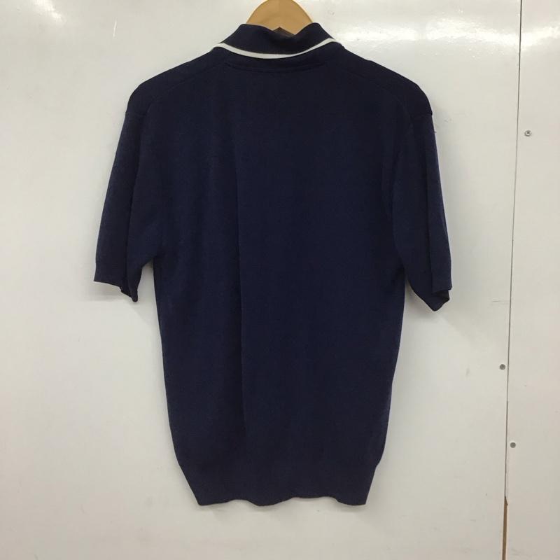 古着 USED ポロシャツ 半袖 半袖ポロシャツ カラーシャツ 半袖カットソー M 無地 紺 / ネイビー / navy メンズ USED 古着 中古 10155596