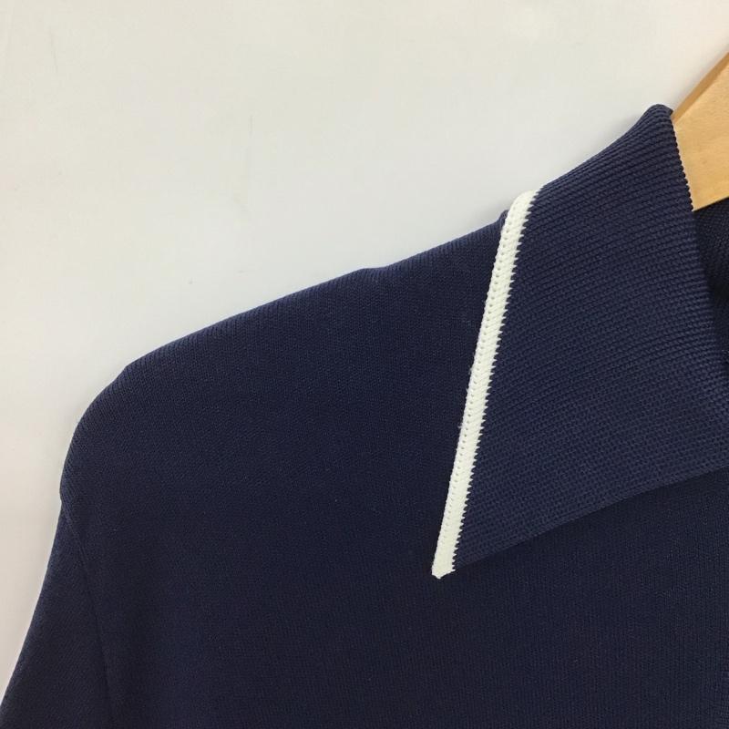古着 USED ポロシャツ 半袖 半袖ポロシャツ カラーシャツ 半袖カットソー M 無地 紺 / ネイビー / navy メンズ USED 古着 中古 10155596