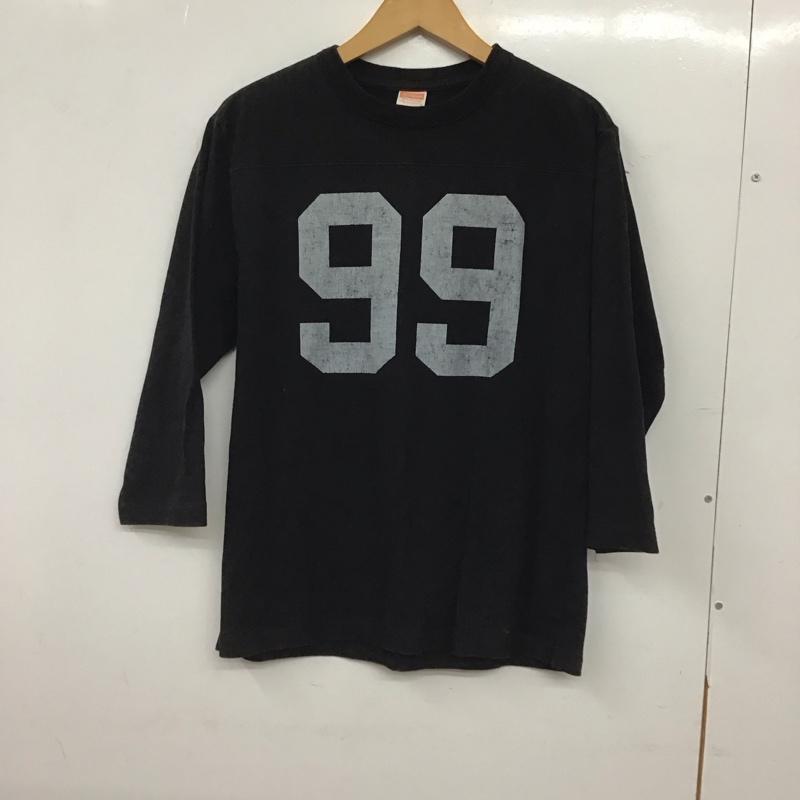 チェスウィック CHESWICK カットソー 長袖 七分丈カットソー クルーネックカットソー M ロゴ、文字 ダークグレー / ダークグレー / メンズ USED 古着 中古 10155597